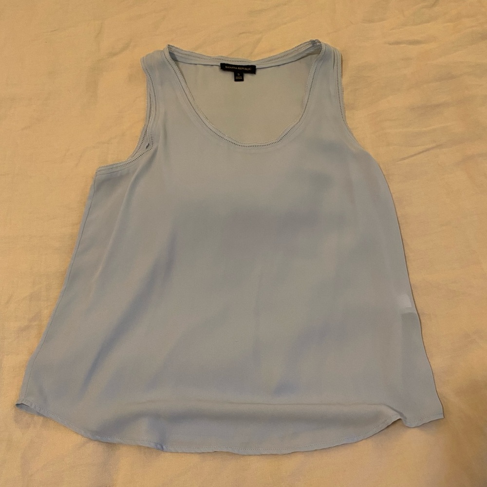 Banana Republic Baby Blue Blouse, Size Small